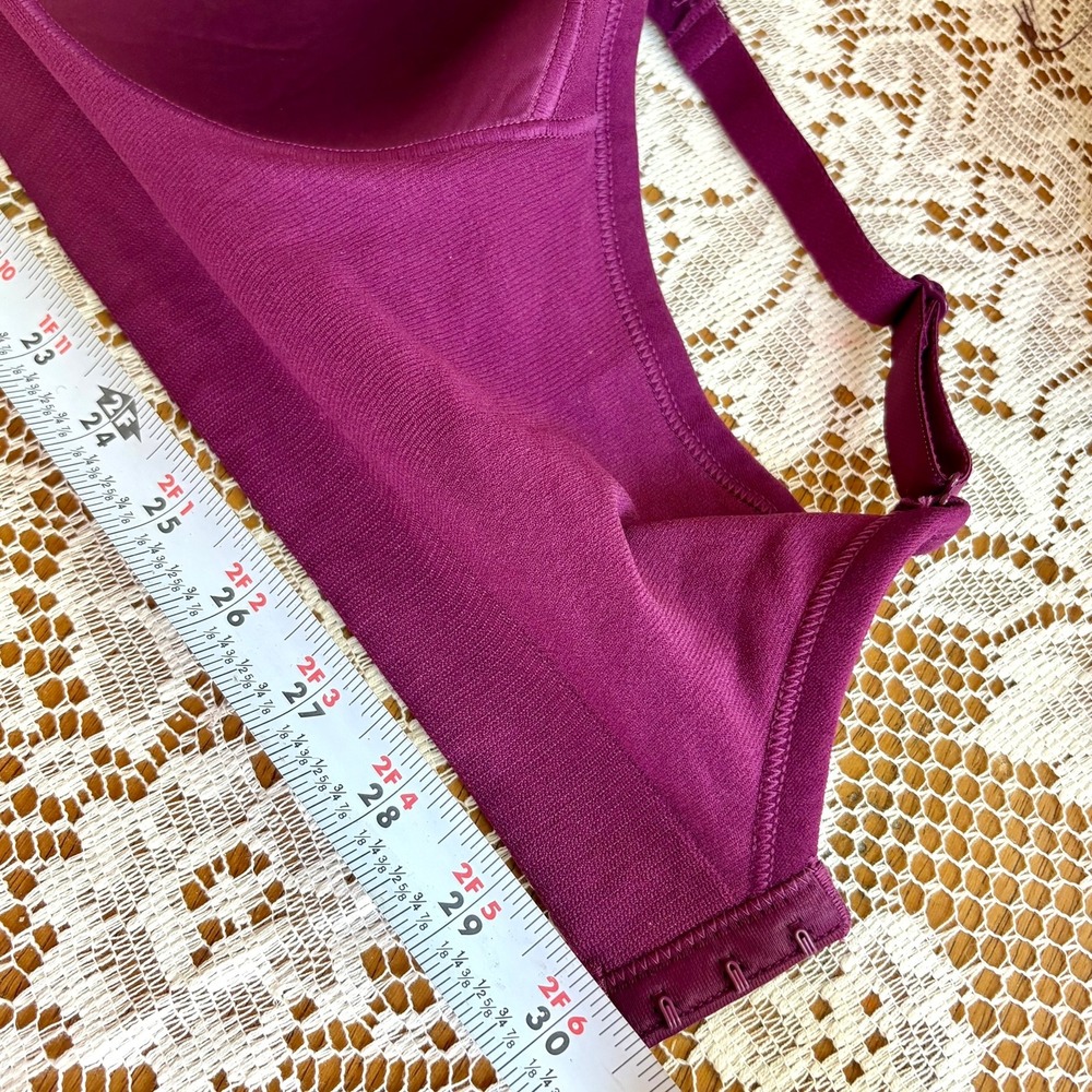 NEW Underoutfit Style 445 Comfort Shaping Bra Purple Lace Trim 2XL Extender NWT - Picture 7 of 8